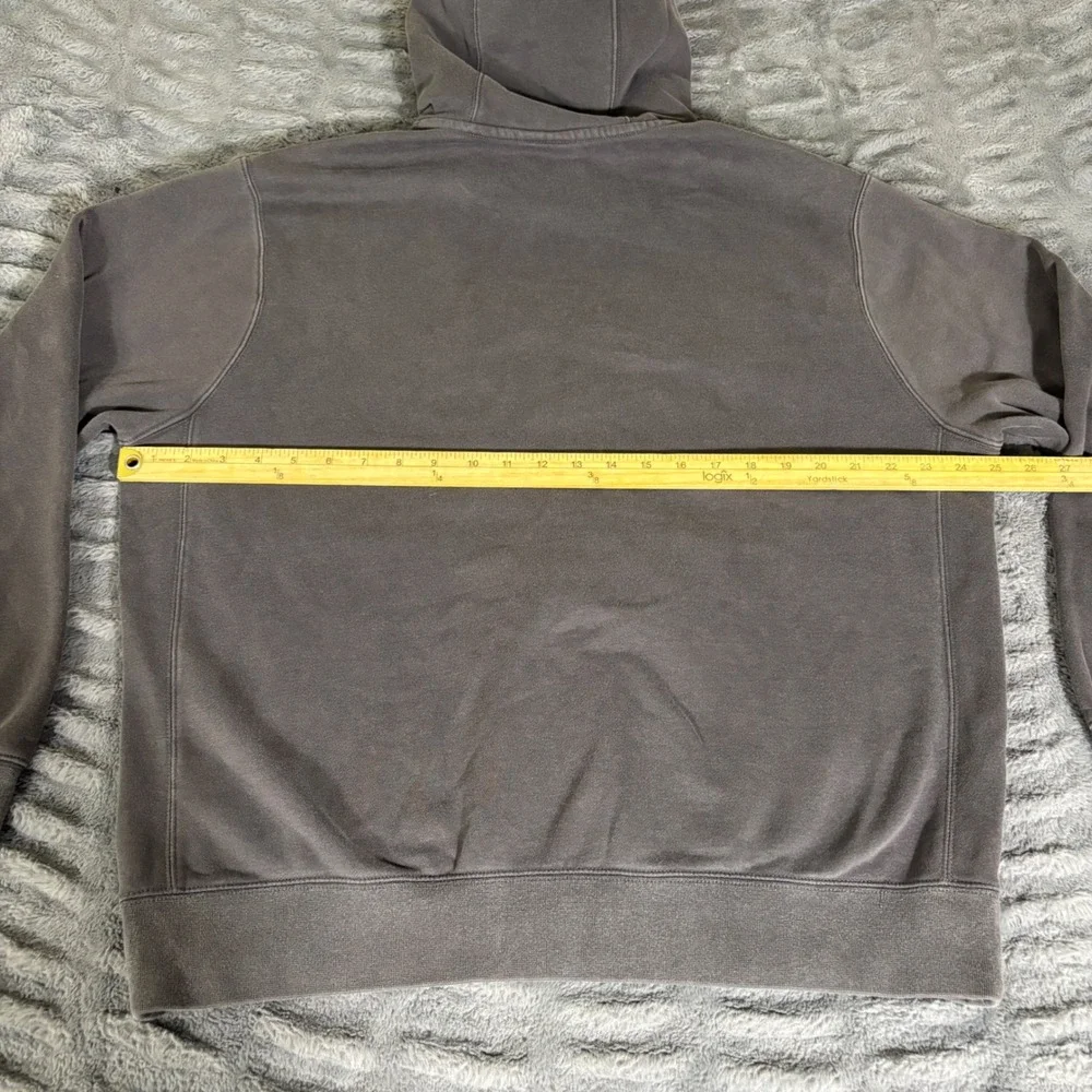 Nike Mens Embroidered Swoosh Pullover Hoodie Anthracite Grey CJ1611-060 Large